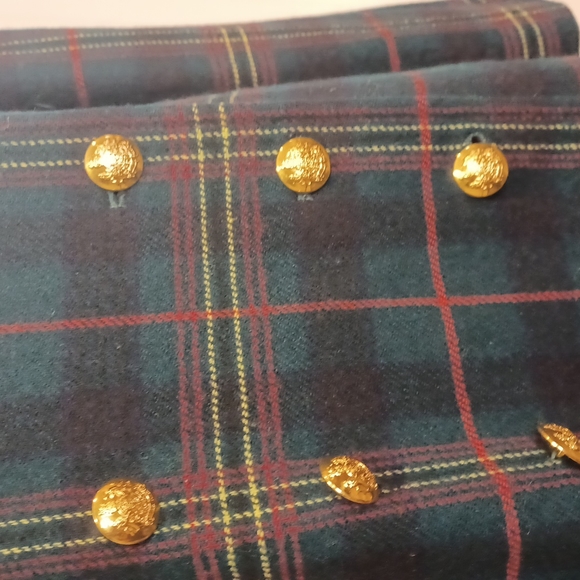 Vintage Lauren Ralph Lauren Plaid Wool Double Breasted Coat Size Medium - Picture 4 of 10